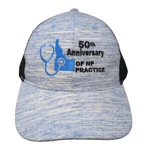50th Anniversary of NP Practice Trucker Cap Blue One Size Adjustable Mesh Back